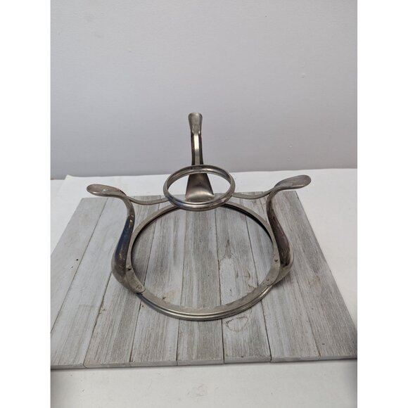 Vintage Manning Bowman Chafing Dishes With Lid Insert Dish And Stand Marked - Picture 12 of 12